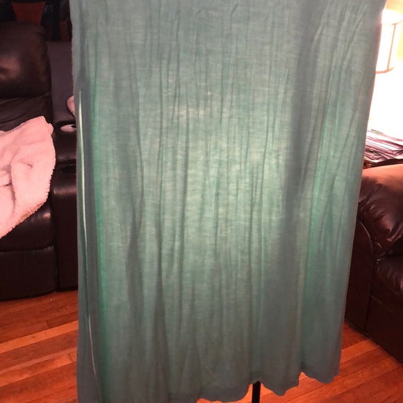 Mint Colored Maxi Skirt - Picture 3 of 3